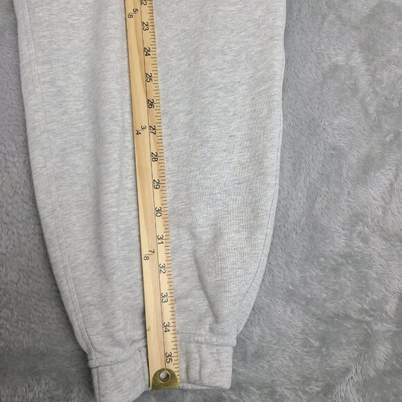 Lululemon Grey Terry Cotton Relaxed High Rise‎ Joggers Sweat Pants 12 - Picture 3 of 6